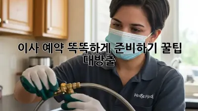 이사 예약, 똑똑하게 준비하기! 꿀팁 대방출